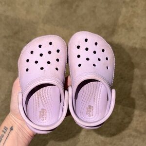 Kids Purple Slip-On Crocs Shoes
